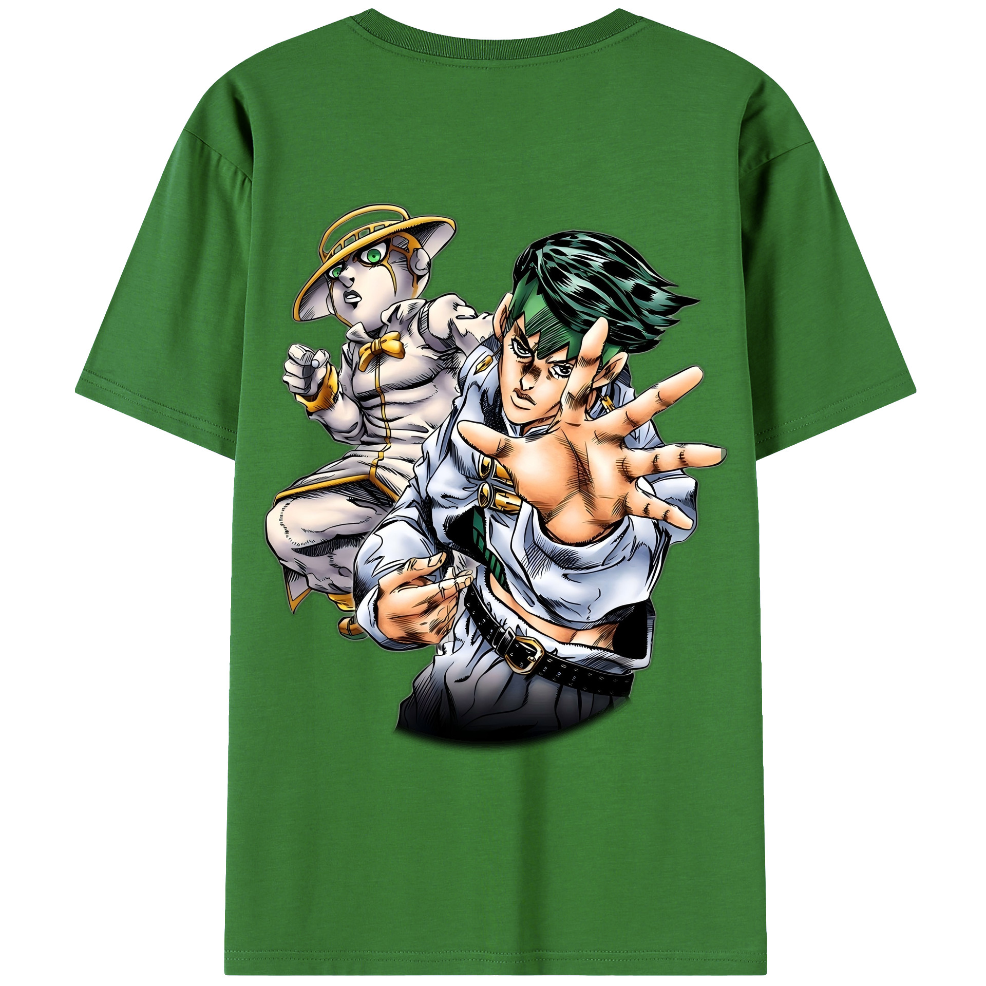 （画像用） ジョジョの奇妙な冒険 岸辺 露伴（きしべ ろはん） JoJo's Bizarre Adventure Rohan Kishibe レディース半袖Tシャツ(バックプリント)
